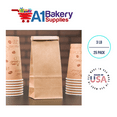 thumbnail image 1 of Bakery Bags Paper Bags Tin Tie Tab Bags Cookie Bags, Coffee Bags Tin Tie Bags (3 LB 25 Pack Kraft with No Window), 1 of 5