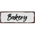 thumbnail image 1 of Bakery Black on White Shabby Chic Metal Sign 8x24 Room Decor 108240049006, 1 of 1