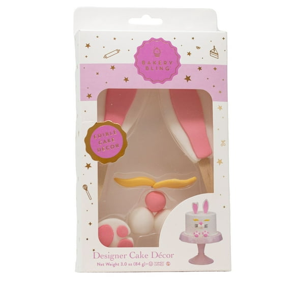 Bakery Bling Cottontail Couture Designer Cake Decor, Nut Free, Dairy Free, Kosher, Edible