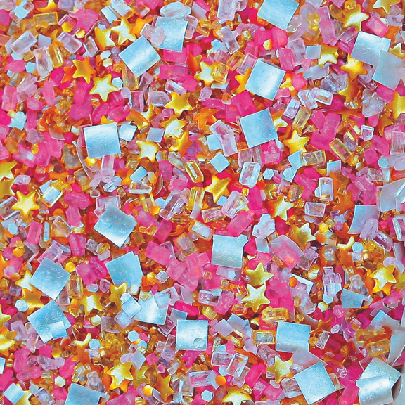 Bakery Bling Hollywood Hills Blinged Out Glittery Sugar, Edible, Non-Toxic, Bundle of 6