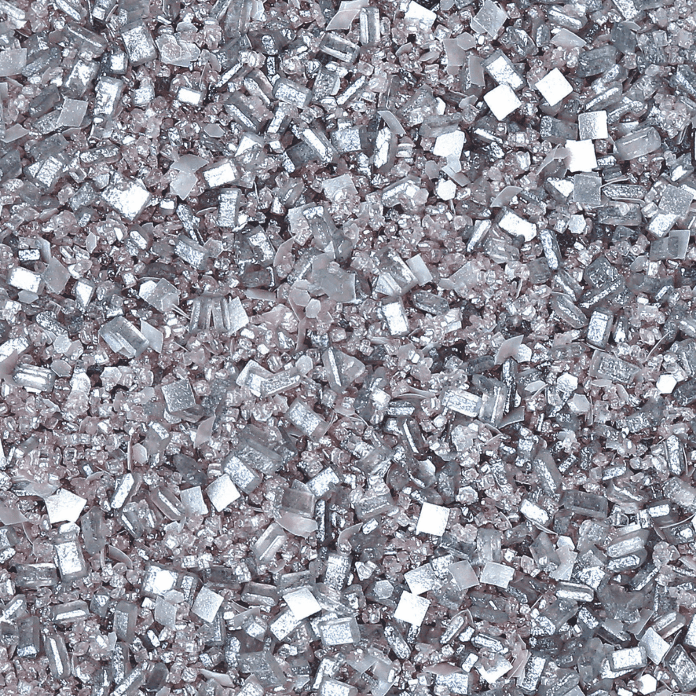 Bakery Bling Metallic Silver Glittery Sugar, 100% Edible, Non-Toxic, 3 OZ Shaker