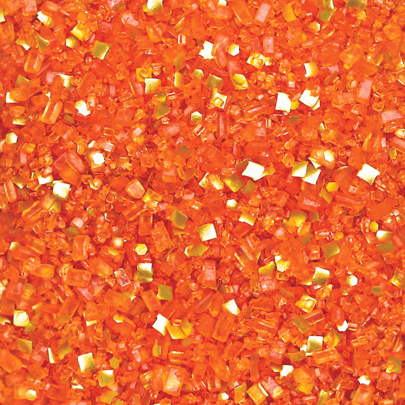 Bakery Bling Orange and Gold Glittery Sugar, 100% Edible, Non-Toxic, 3 OZ Shaker