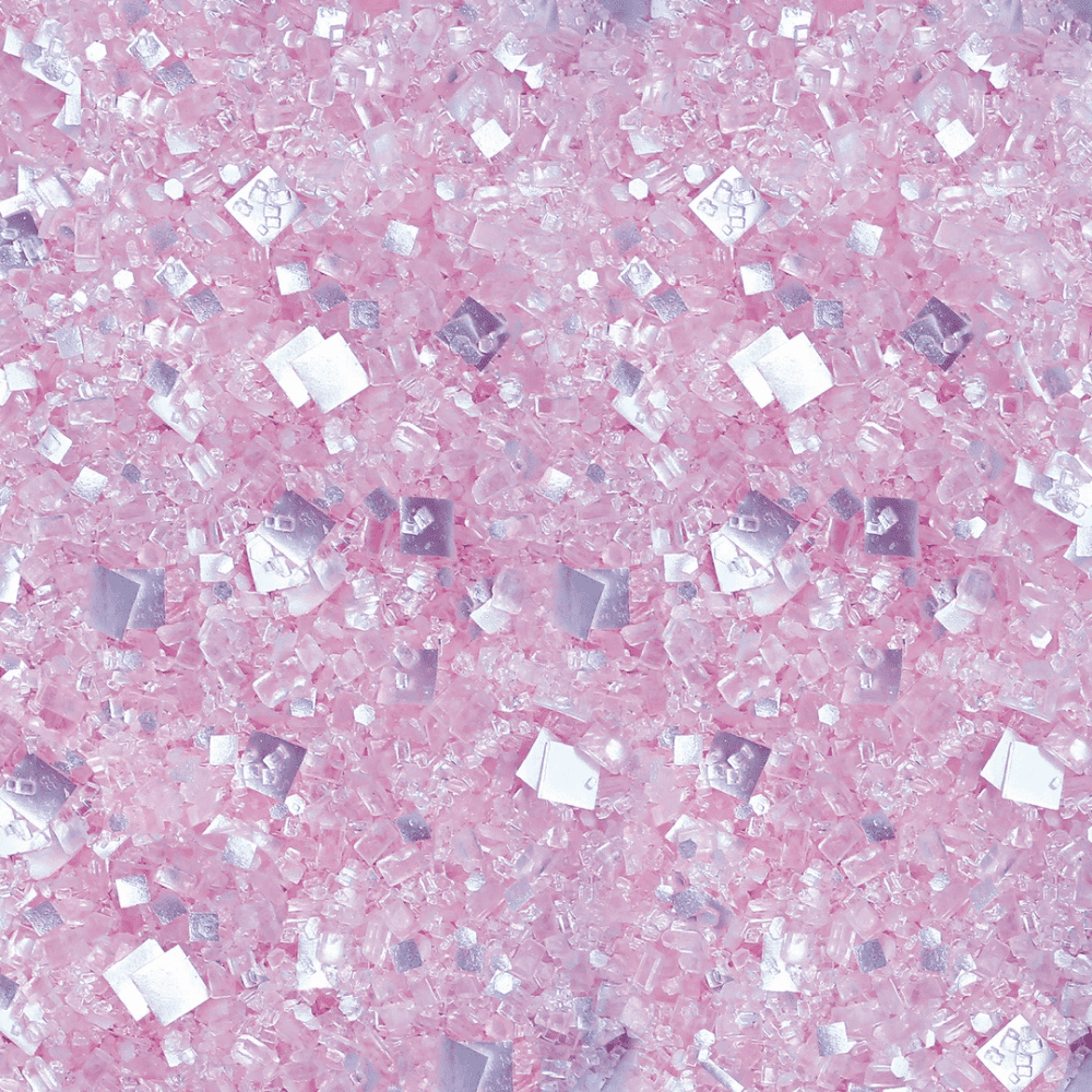 Bakery Bling Princess Cut Blinged-Out Glittery Sugar, 100% Edible, Non-Toxic, 3 OZ Cube