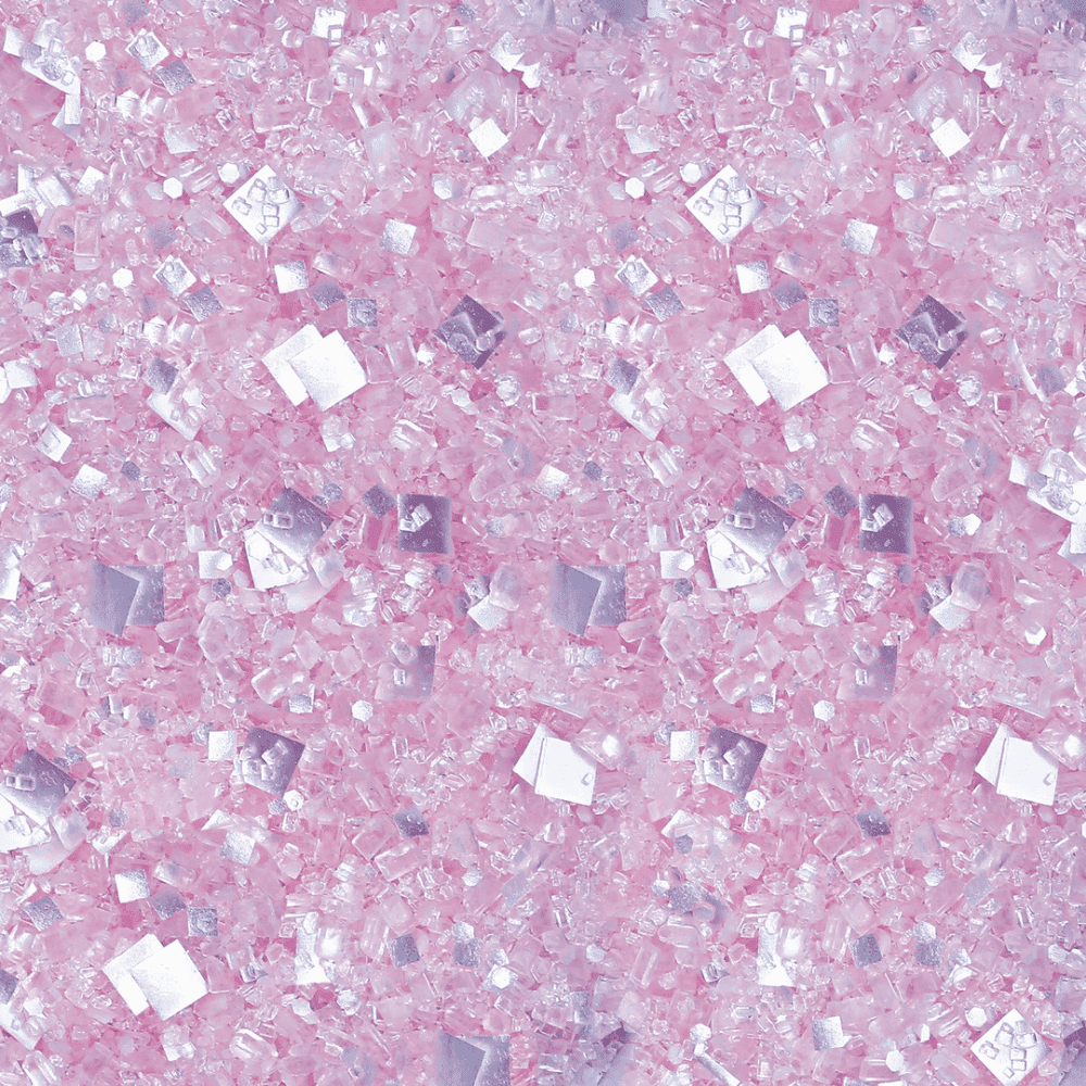 Bakery Bling Princess Cut Blinged-Out Glittery Sugar, 100% Edible, Non-Toxic, 3 OZ Cube