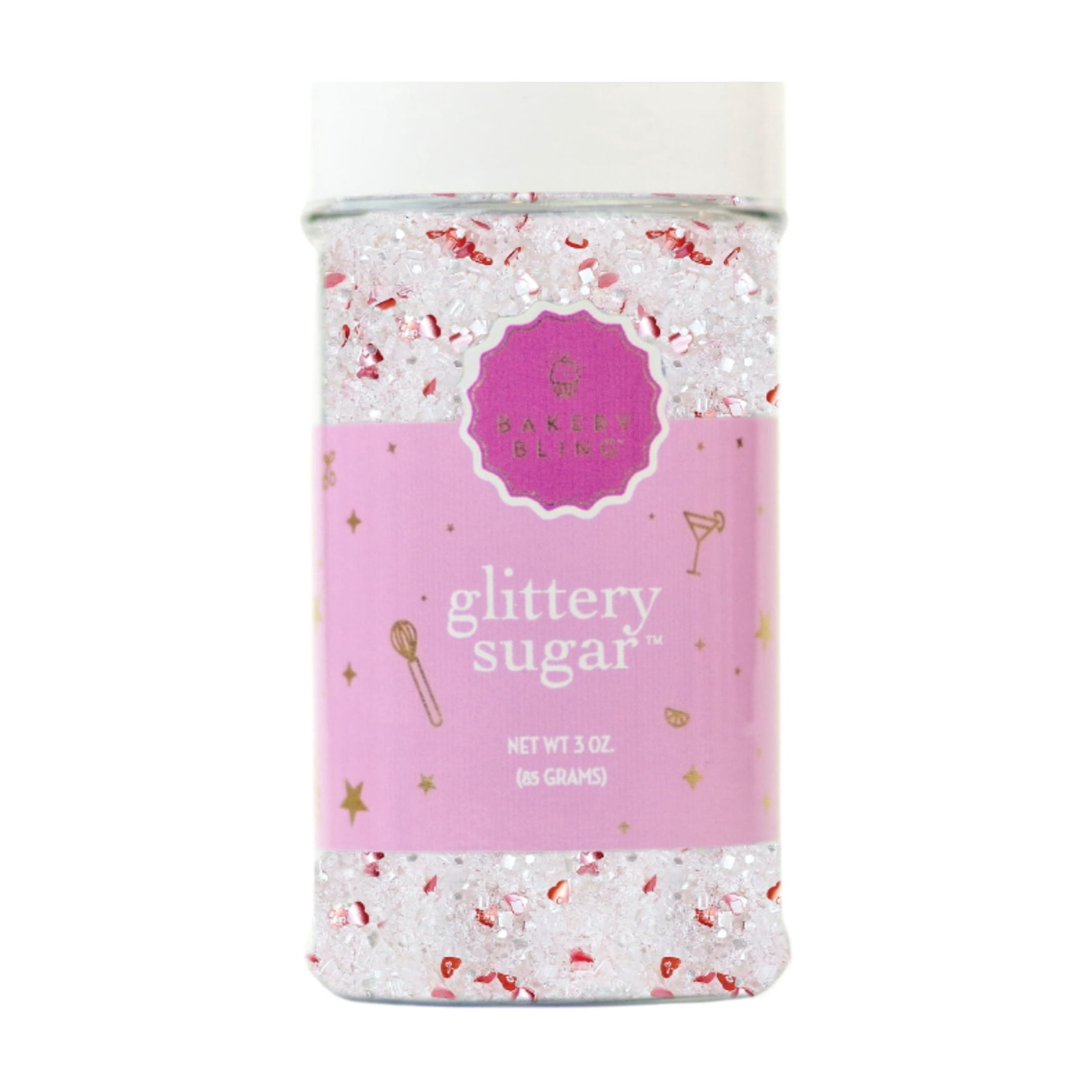 Bakery Bling Sweetheart Glittery Sugar Sprinkles, 3 oz - Walmart.com
