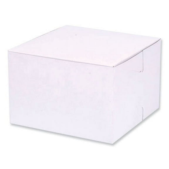 Bakery Boxes, Standard, 6 X 6 X 4, White, Paper, 250/carton | Bundle of 2 Cartons