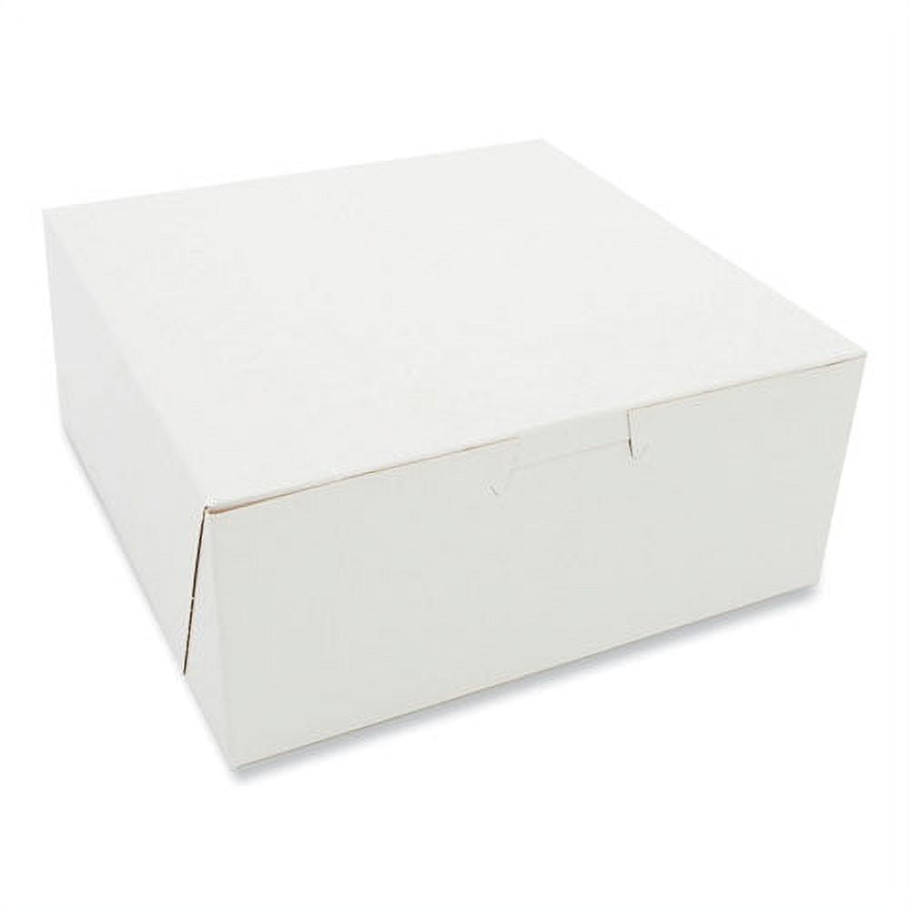 Bakery Boxes, Standard, 7 x 7 x 3, White, Paper, 250/Carton Bakery Boxes, Standard, 7 x 7 x 3, White, Paper, 250/Carton