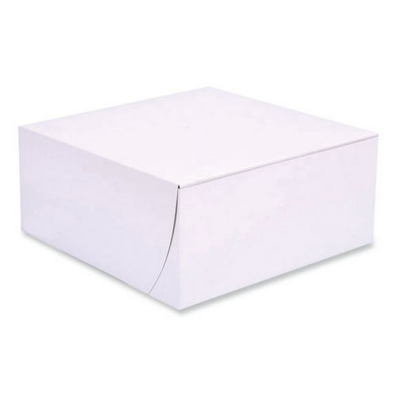 Bakery Boxes, Standard, 9 X 9 X 4, White, Paper, 200/carton | Bundle of 2 Cartons