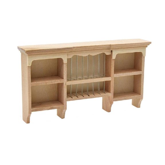 Bakery Cabinet Figure Display Shelf Model Realistic Vintage Realistic Dolls House Pretend