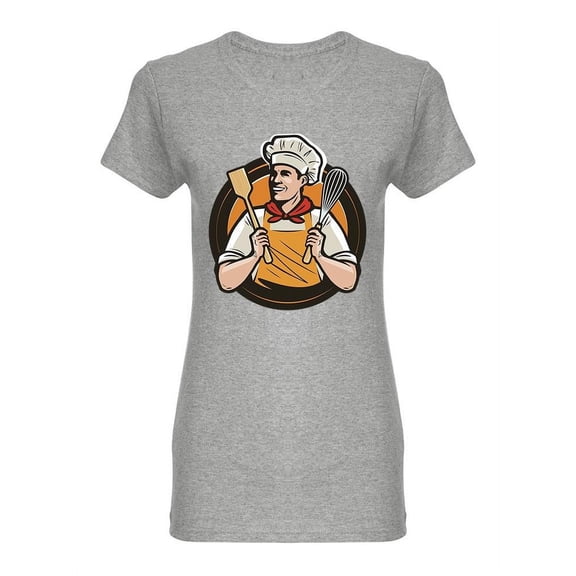 Bakery Chef Design Shaped T-Shirt Women -Image by Shutterstock, Female Small