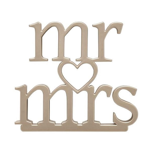Bakery Crafts Monogram Mr. & Mrs. Wedding Topper