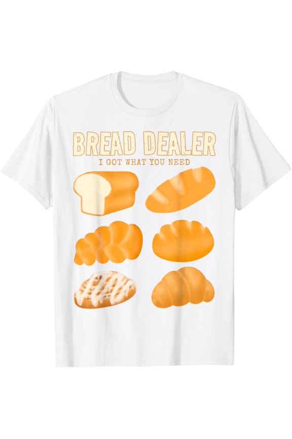 Bakery Funny Bread Baker Bread Dealer Making Dough Baking T-Shirt men and women can wear, black, white, gifts