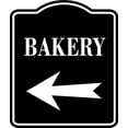 thumbnail image 1 of Bakery Left Arrow BLACK Aluminum Composite Sign, 20"24", 1 of 5