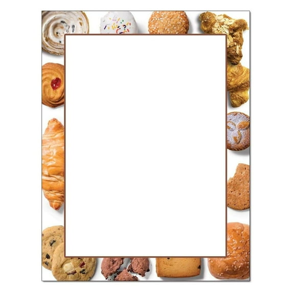 Bakery Letterhead Sheets - 8.5" x 11" - 25 Sheets (olh11925)