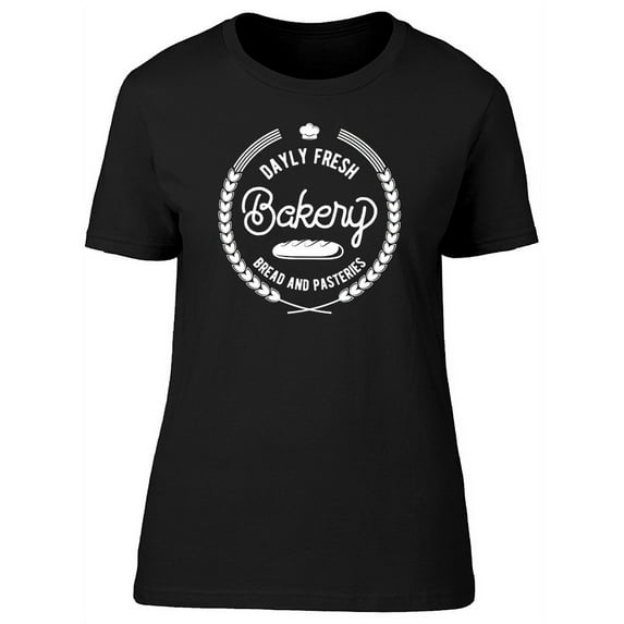 Bakery Logo Bread And Pasteries T-Shirt Women -Image by Shutterstock, Female x-Large