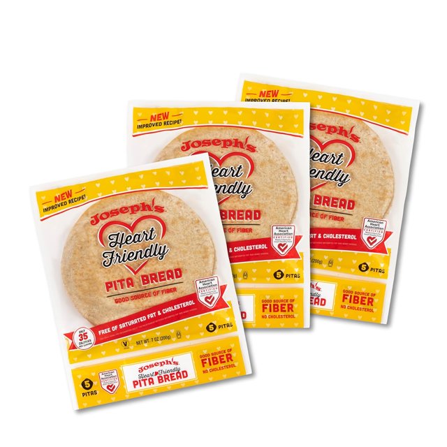 Bakery Pita Bread, Flax Oat Bran & Whole Wheat, Reduced Carb, Baked (18