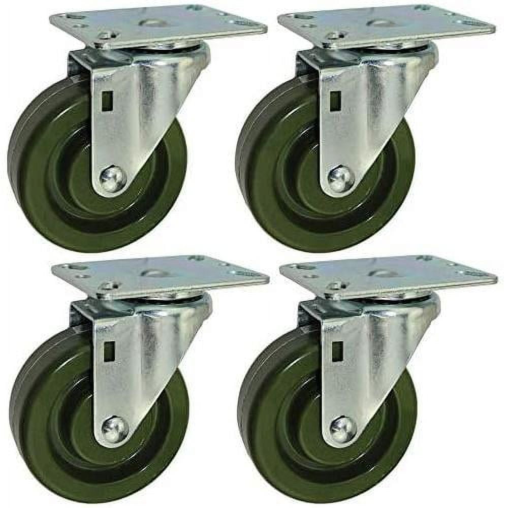 Bakery Rack Oven Casters With Easy Rolling Bearing Wheels, Handles