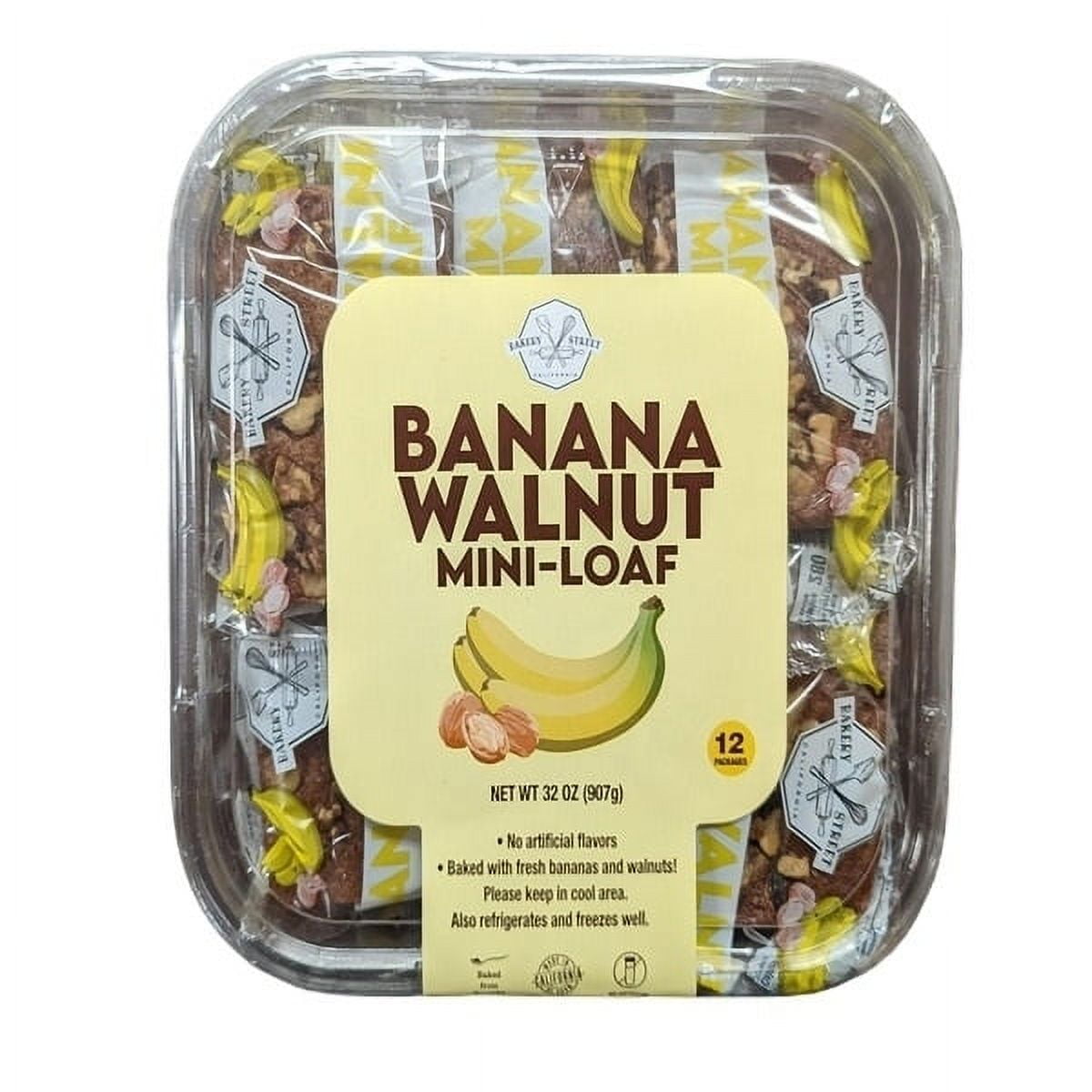 Bakery Street Banana Walnut Mini Loaves, 32 Ounce