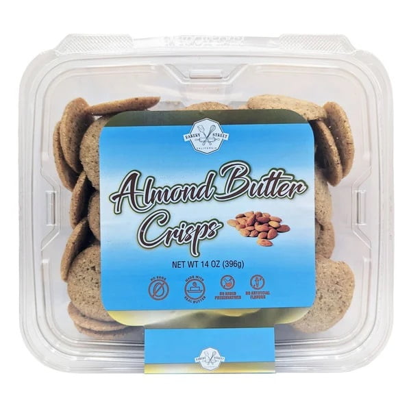 Bakery Street California Almond Butter Crisps, 14 Ounce