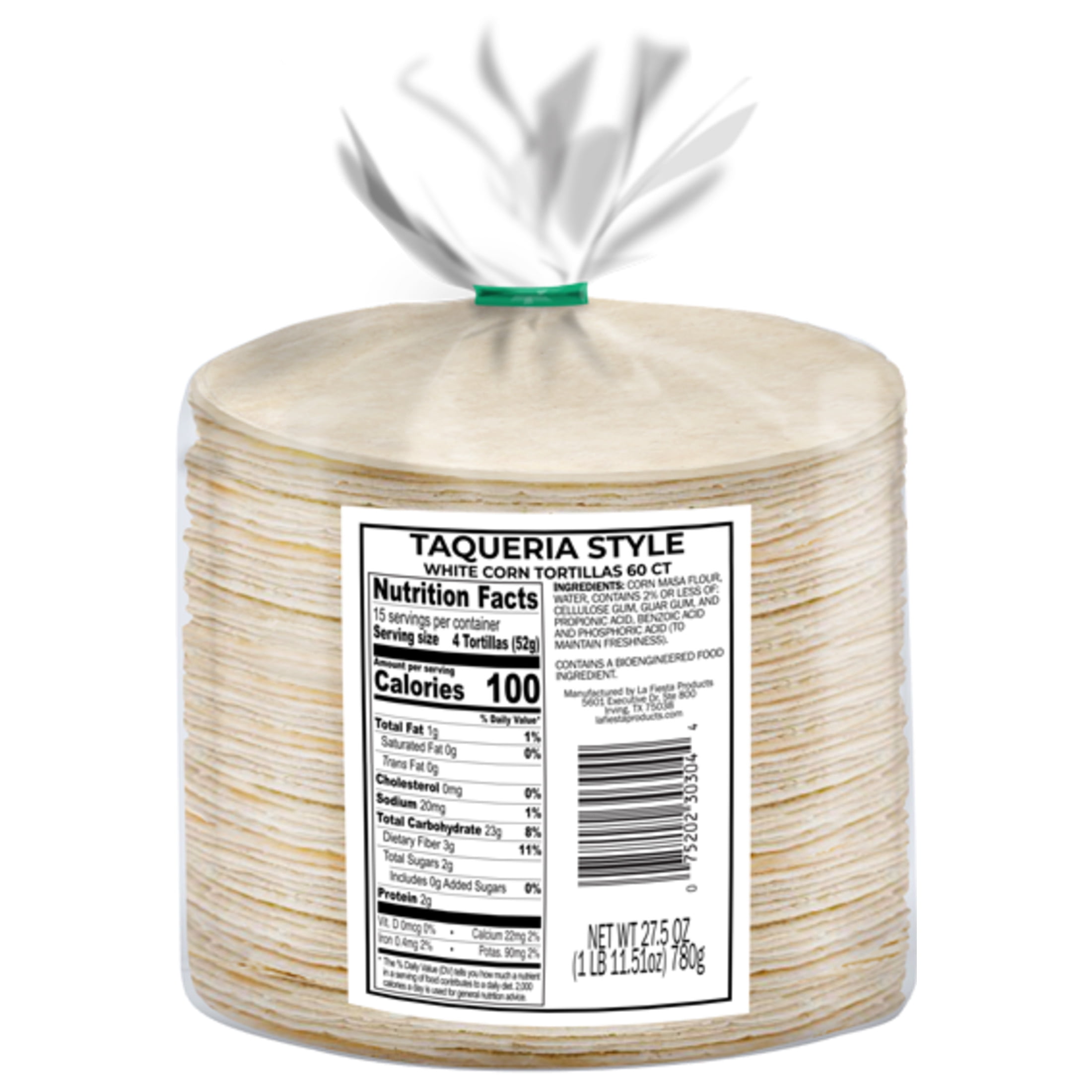 Deli Style Corn Tortillas Taqueria Style, 4.5", 60 Count