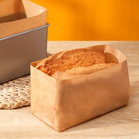 Bakeware 50Pcs Reusable Silicone Bread Liner Set for Non-Stick Easy Release and Clean Baking Mats for Loaf Pans in Kitchen 50PCS 10.5x32.5 cm