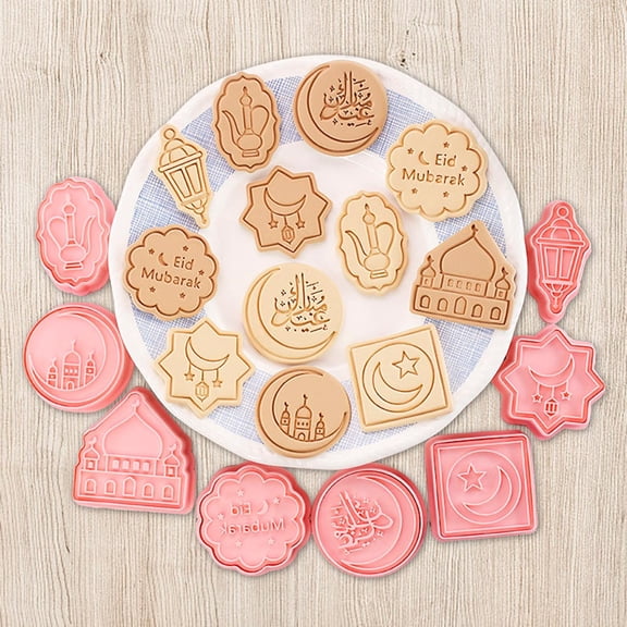Bakeware Cartoon Holiday Cookie Cutter Set for Fondant and Baking 8-Piece Tools Package