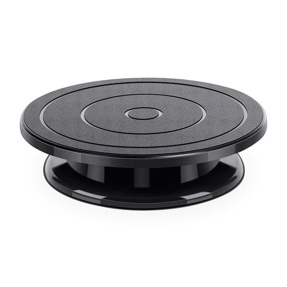 Bakeware Ceramic Clay and Turntable for Crafting and Art Projects, 27.5x27.5x7cm, Black