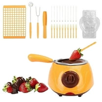 Bakeware Chocolate Melter Hot Melting Pot Fondue Machine with DIY Mould Set for Candy Making Kitchen Tool