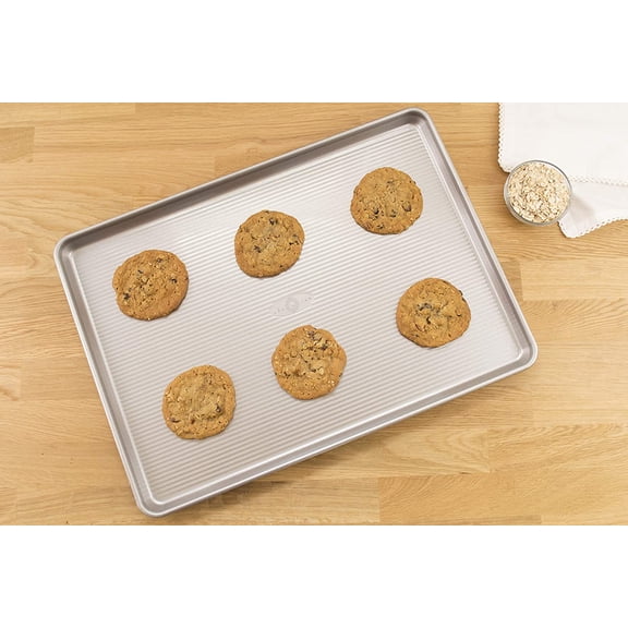 Bakeware Heavy Duty Extra Large Sheet Pan Warp Resistant Nonstick Baking Pan, Aluminized Steel
