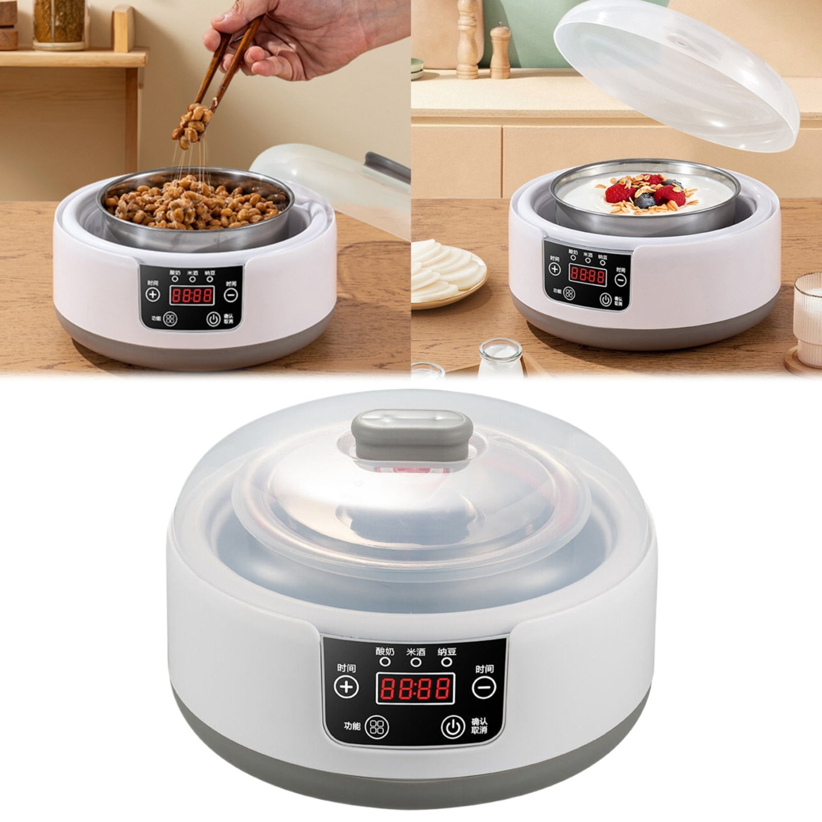 Bakeware Kitchen Fork Yogurt Maker .2L ConstantNoise Stainless Inner ...