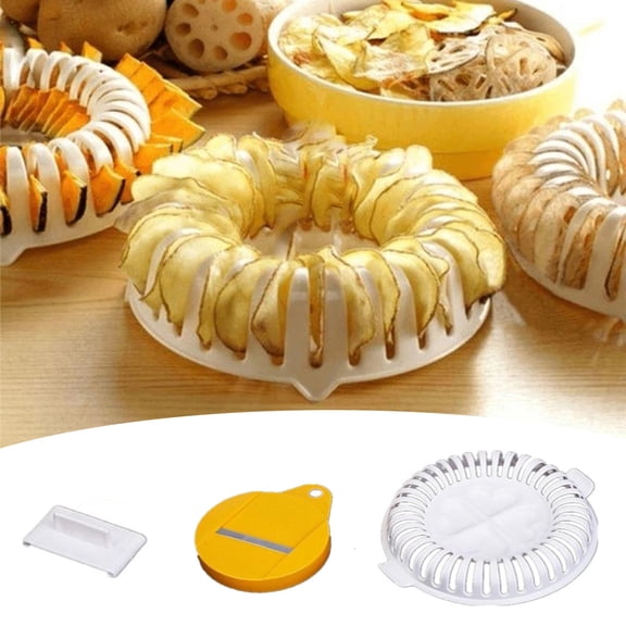 Bakeware Microwave Potato Chip Maker for Crisp Evenly Chips – Kitchen Gadget for Quick Snack Prep