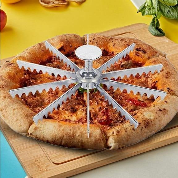 Bakeware Pie Marker Whole Pie Cutter 6 Slice and 10 Slice Aluminum Alloy Portion Divider Pie Pan Separator Baking Tools for Portions
