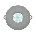 thumbnail image 1 of Bakeware Pot Lid Cover Splashes Rotatable Silicone Flower Lid Kitchen Tools Accessories for Home Cooking, 1 of 9