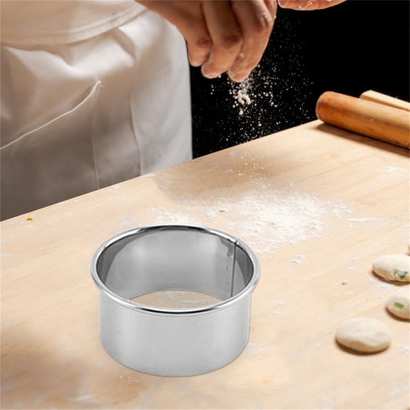 Bakeware Round Stainless Steel Cookie Cake Donut Baking Tool for Even Heat Distribution Durable Stainless Steel Construction Food-Safe Bakeware Accessory