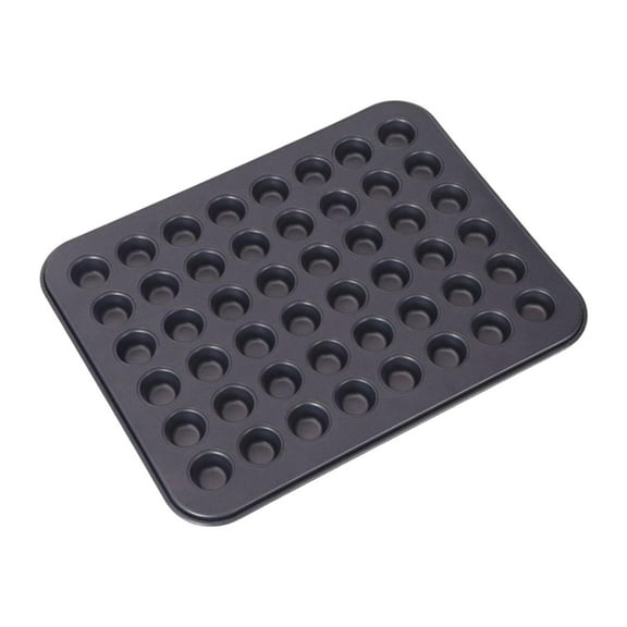 Bakeware Set,48 Cavity Round Minimuffin Cupcake Baking Tray Steel Nonstick Cake Bakeware Oven Baking Molds