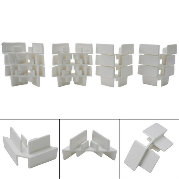 Bakeware Sets Tray Stackers 12Pcs White Yellow Fit Harvest Right Freeze Right Freeze Dryer Trays Tray Stackers