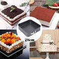 thumbnail image 1 of Square Springform Cake Pan Non Stick Metal Bakeware with Secure Clip and Removable Bottom for Effortless Baking, 1 of 3