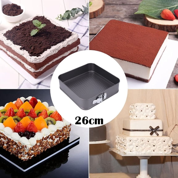 Bakeware Square Non Stick Springform Cake Pan with Closure for Effortless Release and Even Baking