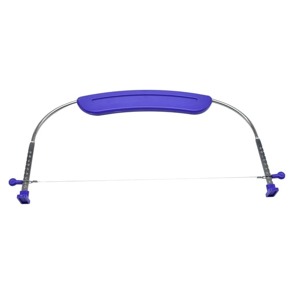 Bakeware Stainless Steel Adjustable Cake Cutter for Even Slices - Precise Cake Saw for Baking Tool and Kitchen Prep, 12.286.5 inch, Purple