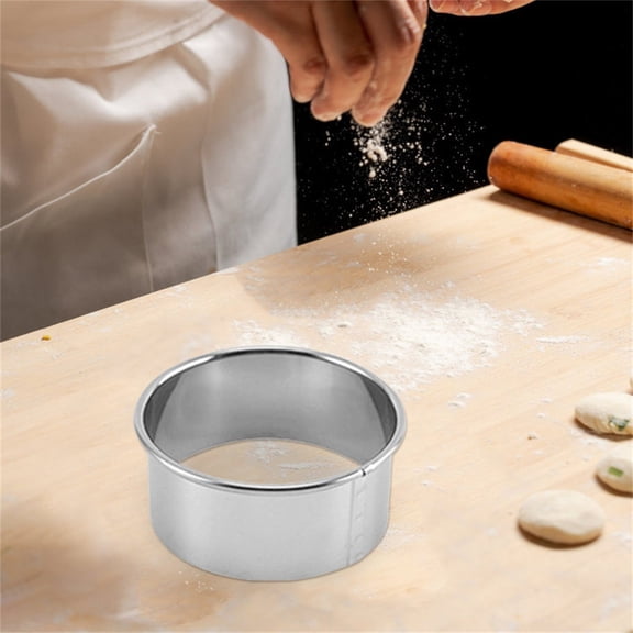 Bakeware Stainless Steel Round Cookie Cake Donut Baking Tool for Even Heat Distribution and Precision