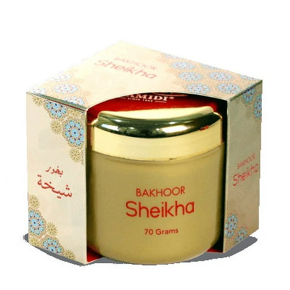 Bakhoor Sheikha 70 gm Incense by Hamidi Home Fragrance Natural Hand Dipped Best Wood Scent Use with Mabkhara - Not Included