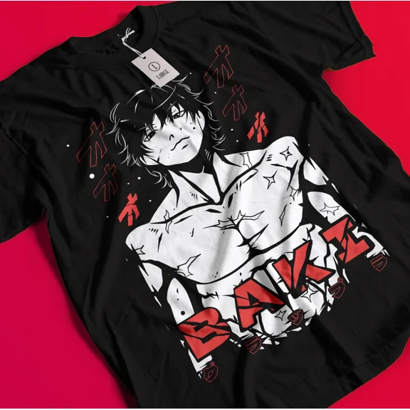 Baki The Grappler T-Shirt Baki Hanma Tshirt Yujiro Shirt Fighting Jack Biscuit