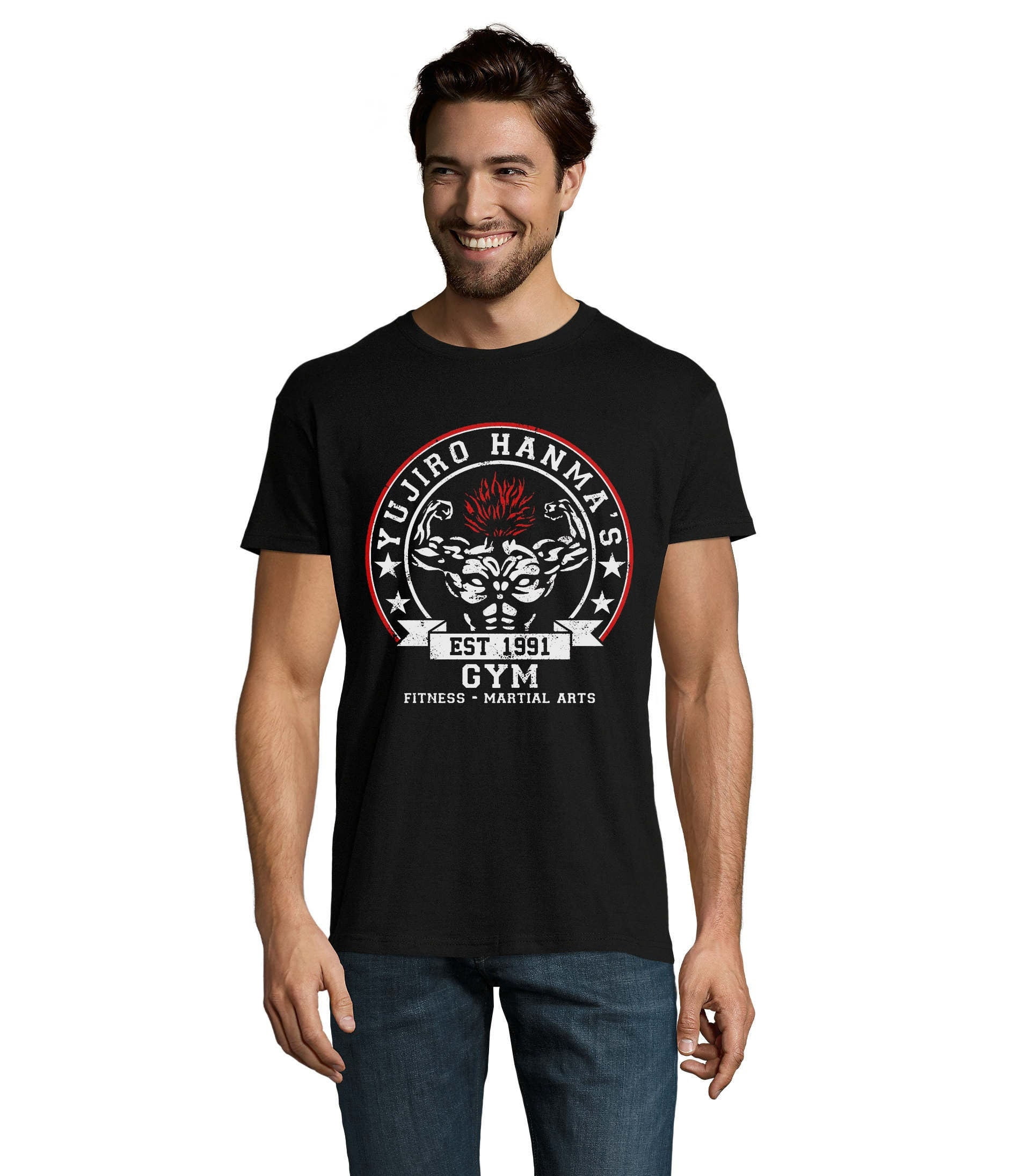 Baki The Grappler Yujiro Hanma Gym Fitness Martial Arts Unisex Men's