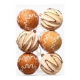 thumbnail image 1 of Baking Christmas Ball Ornaments, 6PCS Shatterproof Christmas Tree Hanging Gingerbread Decorations Set, Cute Xmas Balls for Home Party Indoor Xmas Decor, 1 of 8
