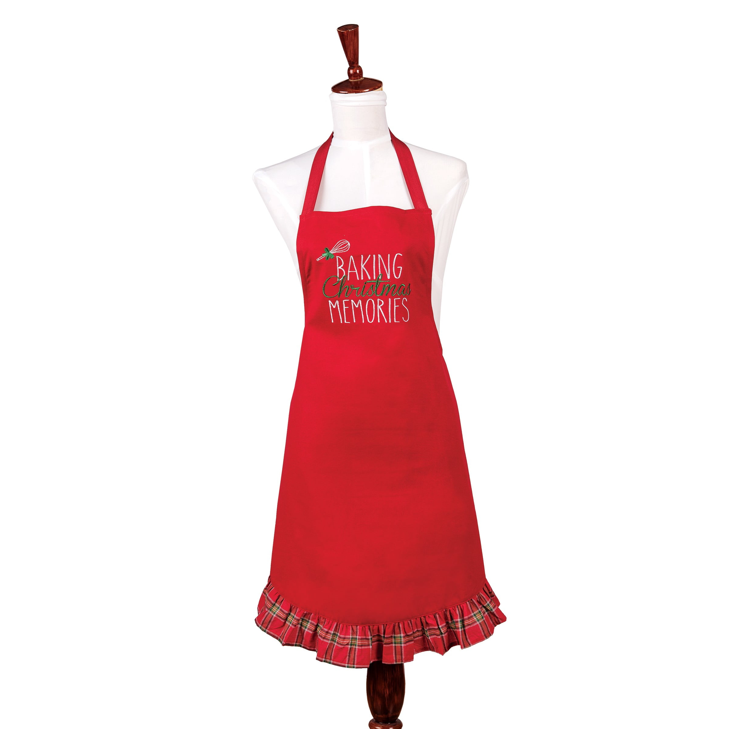 Baking Christmas Memories Embroidered Apron Xmas Holiday Baking Cooking Apron