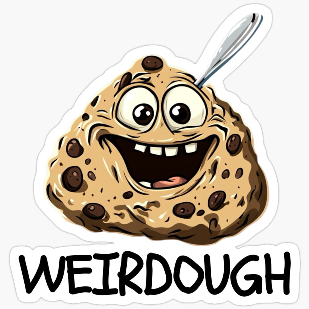 Baking Cookie Dough Weirdough Stickerphone Decal Water Bottle Stickers ...