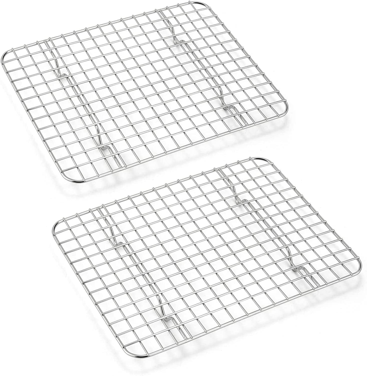 Baking Cooling Racks Set of 2, RUseeN Stainless Steel Cooking Grid Rack ...