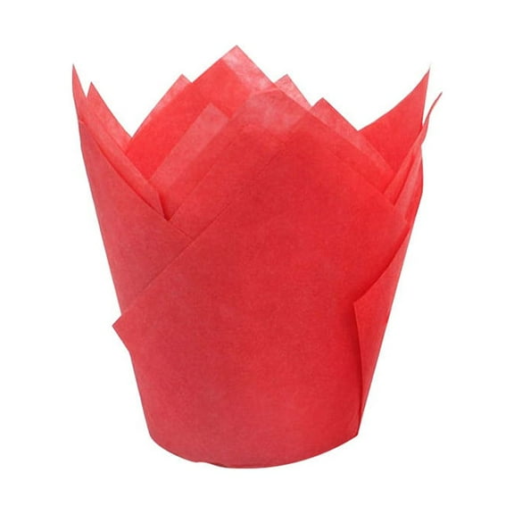 Baking Cups Muffin Liners,Tulip Cupcake Liners,50Pcs Small Grease-Proof Paper Liners,Decorative Wrappers for Wedding Celebrations,Birthday Party Desserts and Special Occasion Baking Needs,H