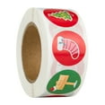 thumbnail image 1 of Baking Decoration Roll Christmas Stickers Happy Holidays with Single Black Tree Stickers 1 Roll (500 Stickers) CQ04 1inch-2.5cm, 1 of 7