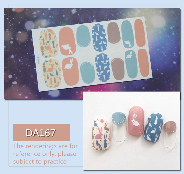 Baking Free Nail Sticker Full Cover Sticker Wraps Decorations DIY